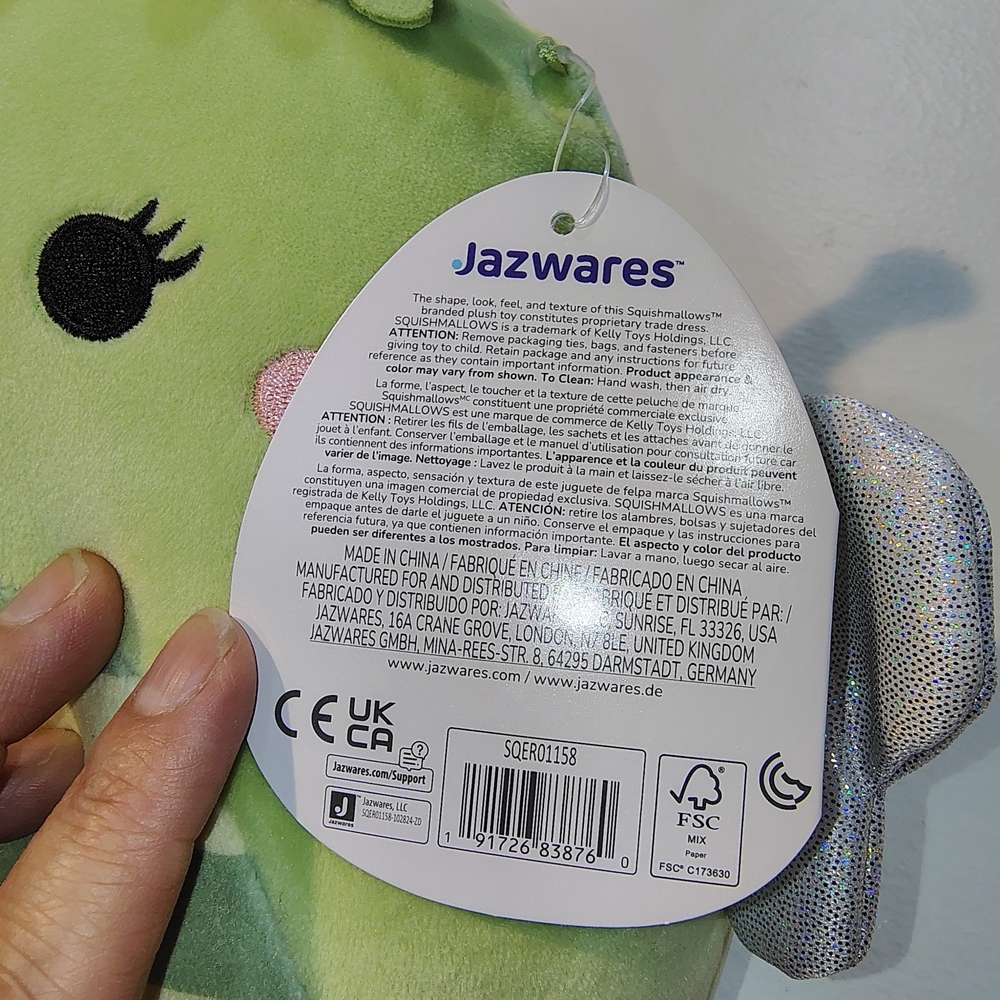 Squishmallows Sybil Green Plush with Flower Crown Accents - Picture 7 of 8